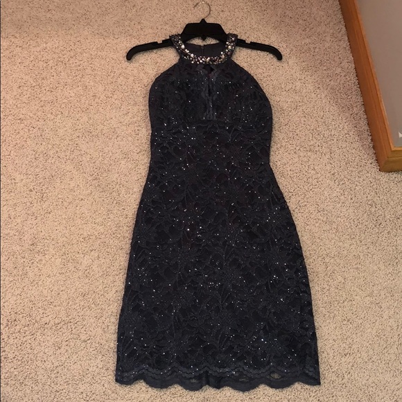 Space gray, glittery dress - Picture 2 of 5